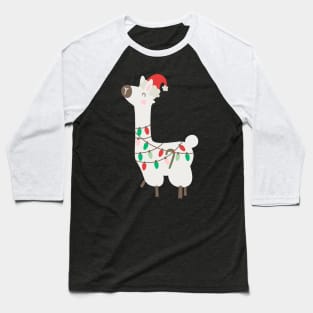 Christmas llama Baseball T-Shirt